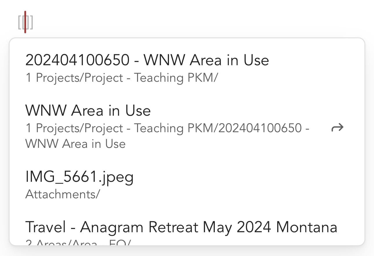 WNW Using the Area Note