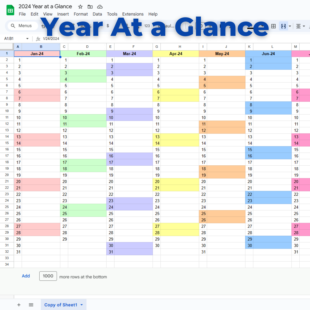 Year At a Glance